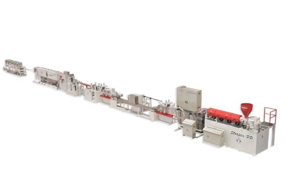 Einzelschraubende PET-Verpackungsgürtel-Extrusionsmaschine PLC-Steuerung 800 kg/h