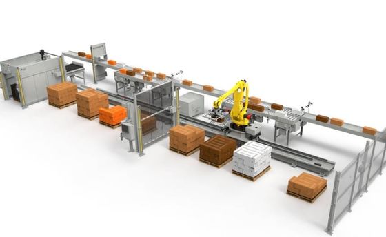 Automatisierte Roboter-Palletizer und Depalletizer für Kartonsäcke und Filmverpackungen