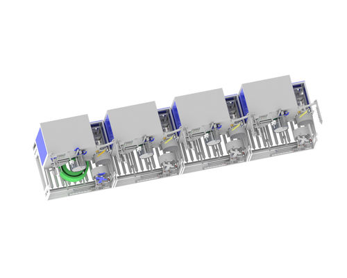 Automatischer PET-Streifenwickler mit einer Kapazität von 80 kg, Dual-Servo-Motor und Robotersystem zur Palletierung
