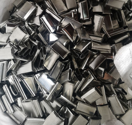 Gripper Galvanisierte Metalldichtungen Elektroplatierte Oberfläche für PP-Polypropylenband