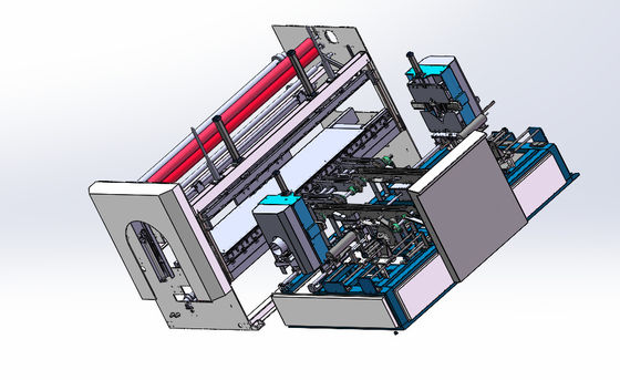 5 - 6 Rollen/Min. Automatische Stoffrollenverpackungsmaschine für Kissenkerndecken