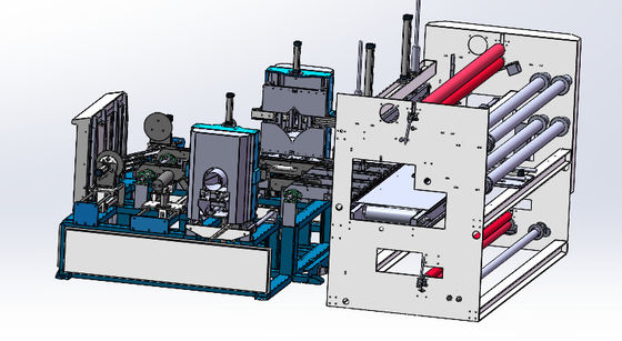 6 Rollen/Min Kissenstoff-Rollverpackungsmaschine Kompressions-Falt-Rollverpackungsmaschine
