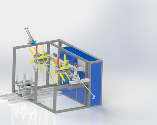 Automatische Plastikrohrwickler-Maschine Tropfbandwickler mit doppelter Scheibe