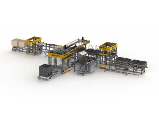 Touchscreen-automatische Verpackungs- und Palettierungslösungen für verschiedene Branchen