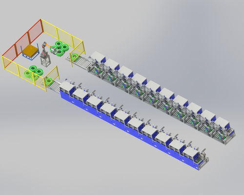 PET-Polyester-Automatische Wickelmaschine mit unbemannten Palettierungssystemen